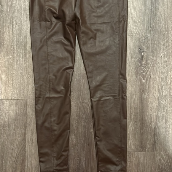 NWT Aerie Faux Leather Brown Jumpsuit Size Small - Picture 7 of 7